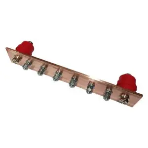Шина ГЗШ 240х40х4, 6м8, 1-ряд, медная, 2-SM35