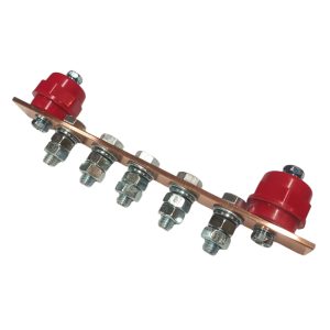 Шина ГЗШ 180х20х3, 5м8, 1-ряд, медная, 2-см25